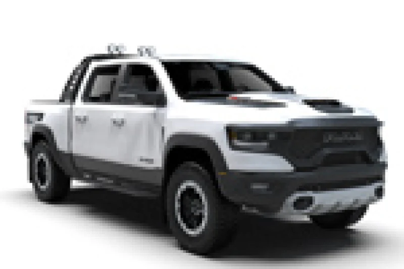 Rally Armor 21-25 Dodge Ram 1500 TRX Black UR Mud Flap - Red Logo - Image 2