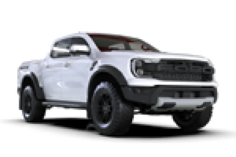 Rally Armor 23-25 Ford Ranger Raptor Black UR Mud Flap Grey Logo