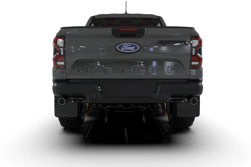 Rally Armor 23-25 Ford Ranger Raptor Black UR Mud Flap Grey Logo - Image 3