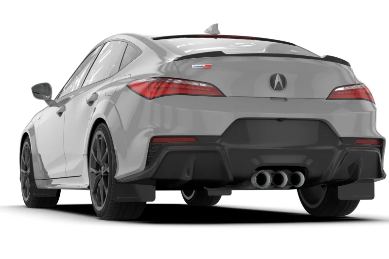 Rally Armor 23-26 Acura Integra Type S Black Mud Flap w/Dark Grey Logo - Image 2