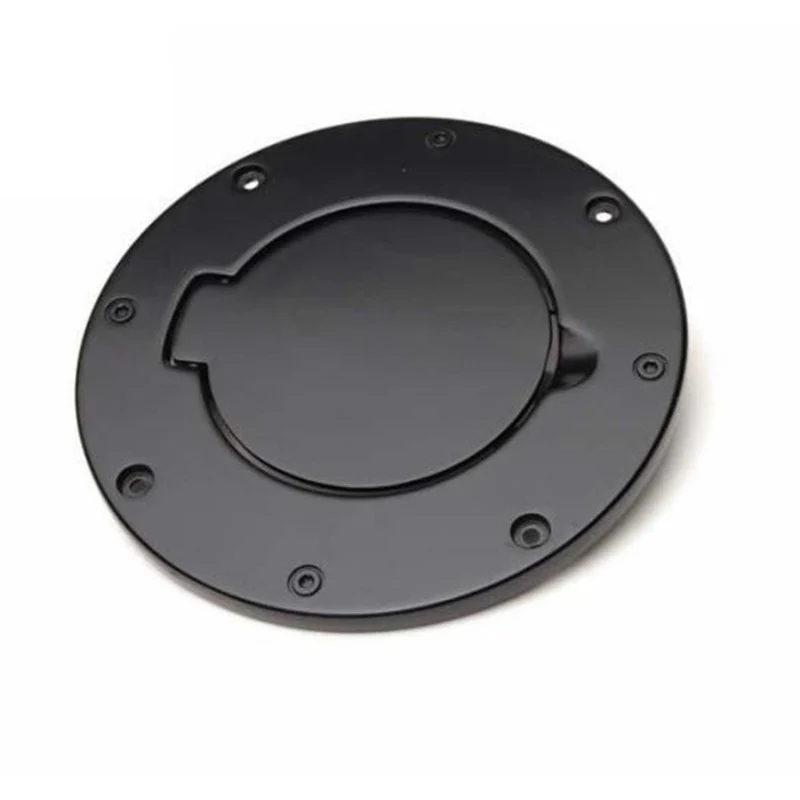 Rampage 1997-2006 Jeep Wrangler(TJ) Billet Style Gas Cover - Black - Image 2