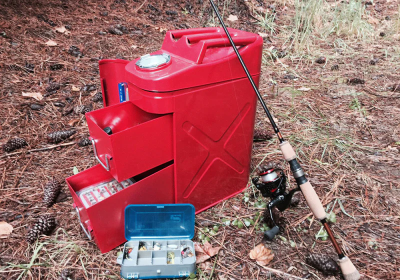 Rampage 1999-2019 Universal Trail Can Utility/Tool Box - Red - Image 2