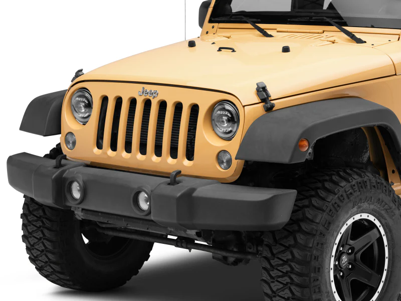 Raxiom 07-18 Jeep Wrangler JK Axial Series LED Headlights- Black Housing (Clear Lens) - Image 10