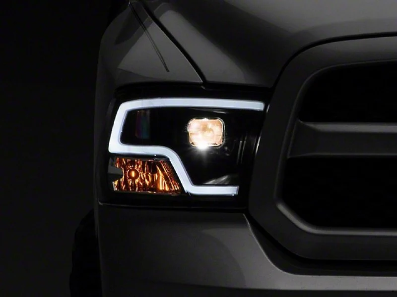 Raxiom 09-18 RAM 1500 LED Halo Projector Headlights- Black Housing (Clear Lens) - Image 13