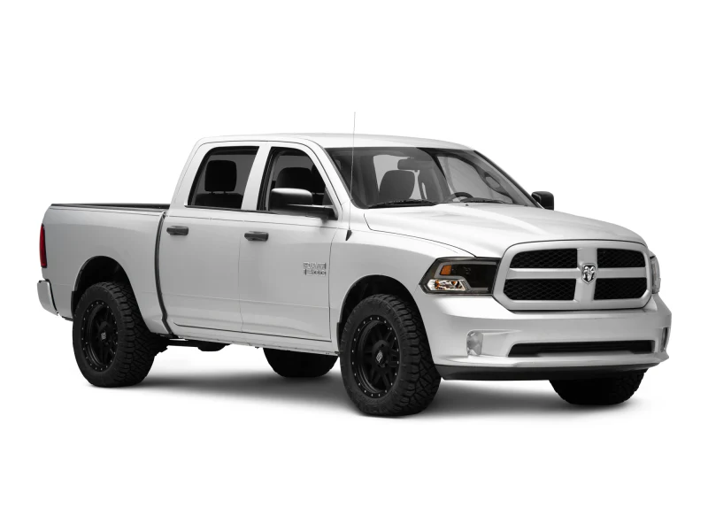 Raxiom 09-18 RAM 1500 LED Halo Projector Headlights- Black Housing (Clear Lens) - Image 4