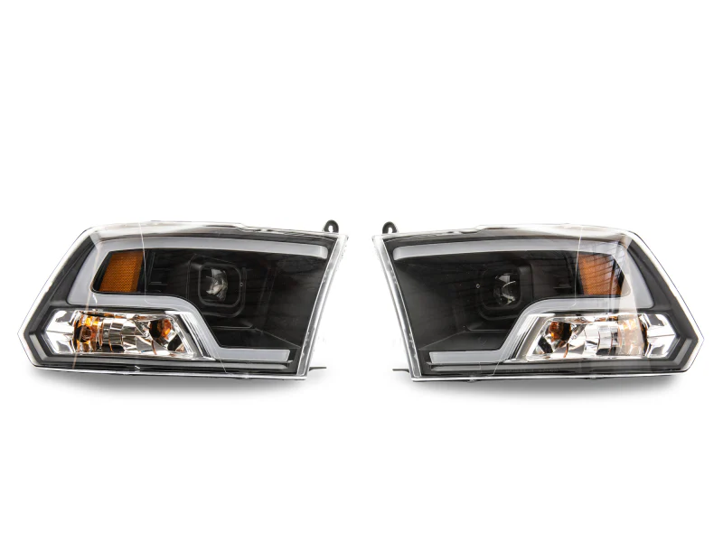 Raxiom 09-18 RAM 1500 LED Halo Projector Headlights- Black Housing (Clear Lens) - Image 6