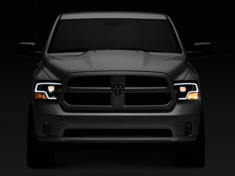 Raxiom 09-18 RAM 1500 LED Halo Projector Headlights- Black Housing (Clear Lens) - Image 7