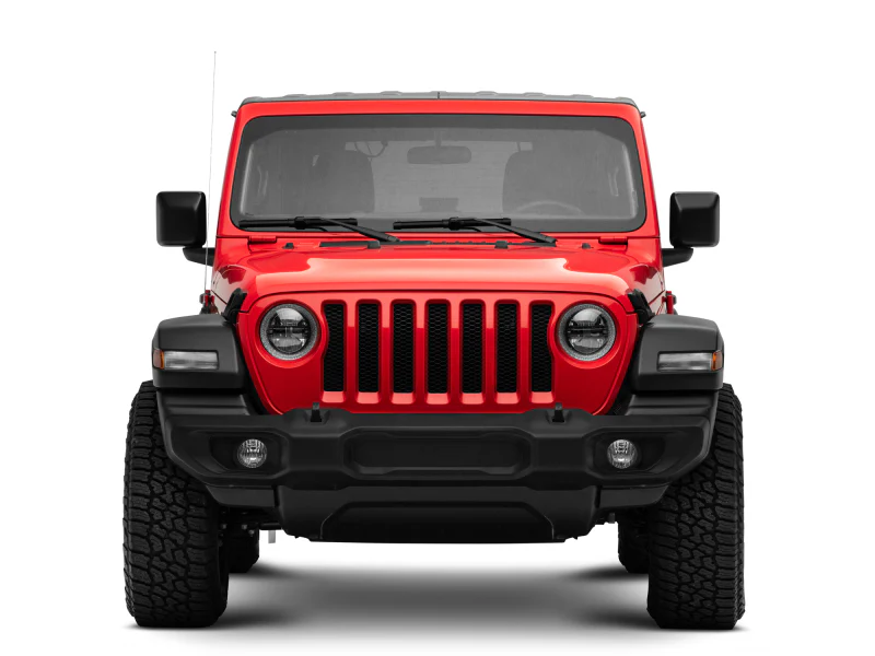 Raxiom 18-22 Jeep Wrangler JL/JT Axial Series LED Headlights- Black Housing (Clear Lens) - Image 10
