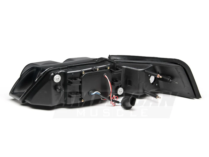 Raxiom 99-04 Ford Mustang Dual LED Halo Projector Headlights- Black Housing (Smoked Lens) - Image 10