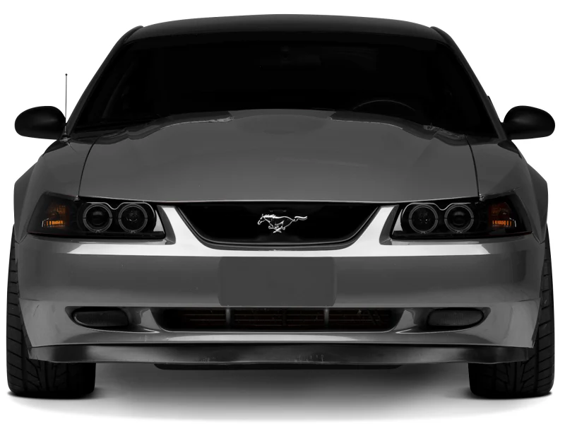 Raxiom 99-04 Ford Mustang Dual LED Halo Projector Headlights- Black Housing (Smoked Lens) - Image 9
