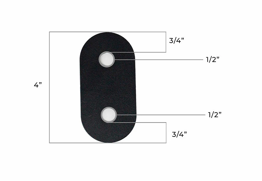 Recovery Board Mounts for Bed Rack - Image 2