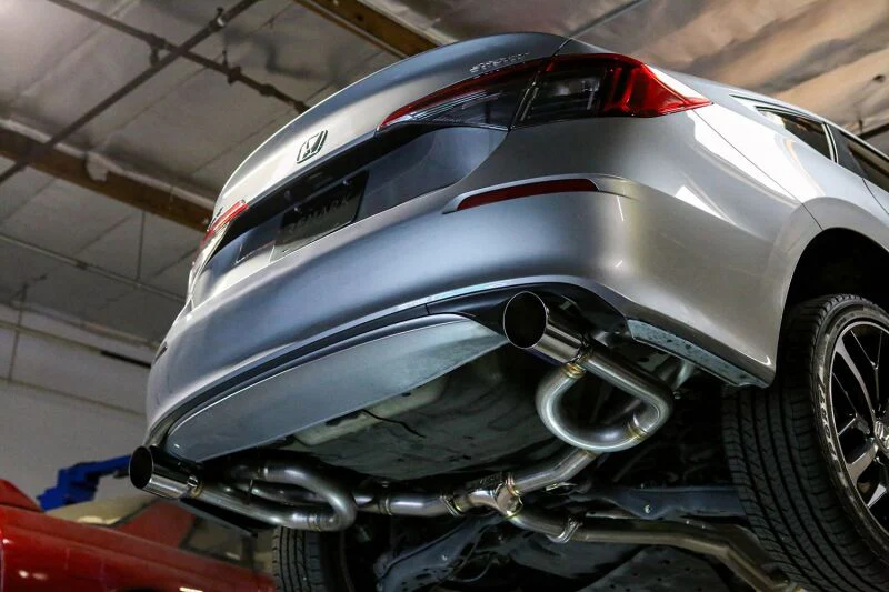 Remark 2022+ Honda Civic Sport Sedan (FE2) Catback Exhaust - Dual Burnt Stainless Steel Tips - Image 2