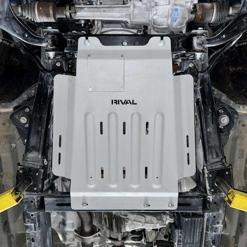 Rival 2015-2026 Ford F150 EcoBoost Only Aluminum Transmission Catalytic Converter Skid Plate - Image 3