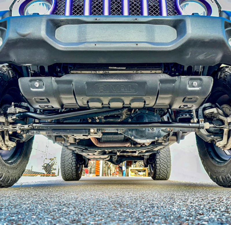 Rival 18-26 Jeep Wrangler JL 07-18 Jeep JK 20-26 Jeep Gladiator Except Mojave Lower Skid Plate - Image 3