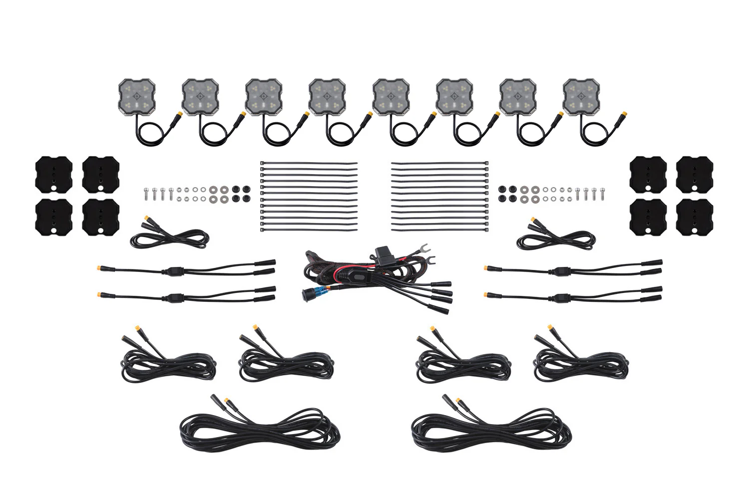 Rock Light Red/White M8 Magnet 8-Pack