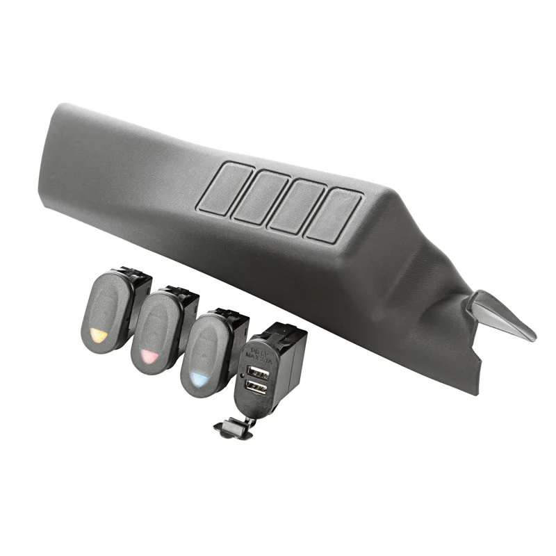 Rugged Ridge A-Pillar Pod Kit 3 Switch USB 11-18 JK/JKU - Image 5