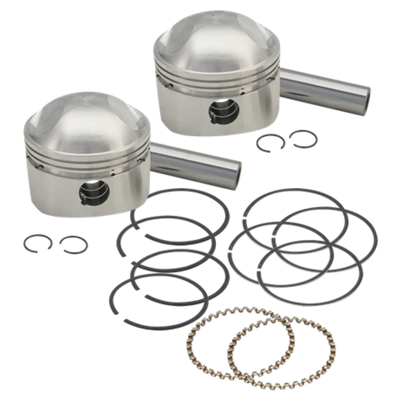 S&S Cycle 36-84 BT 3-7/16in x Up To 4-3/4in Stroke HC Piston Set - Standard