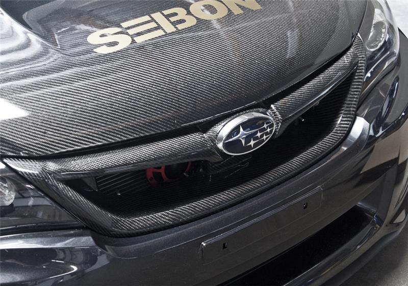 Seibon 11-13 Subaru Impreza/WRX/STi Carbon Fiber Front Grill - Image 16