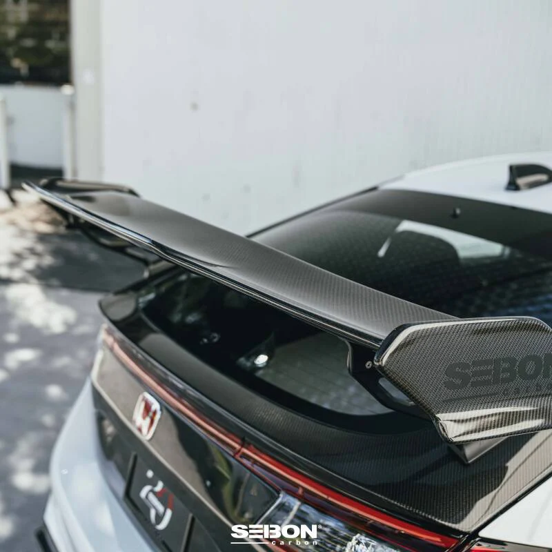 Seibon 23-24 Honda Civic Type R MB-Style Carbon Fiber Rear Spoiler - Image 9