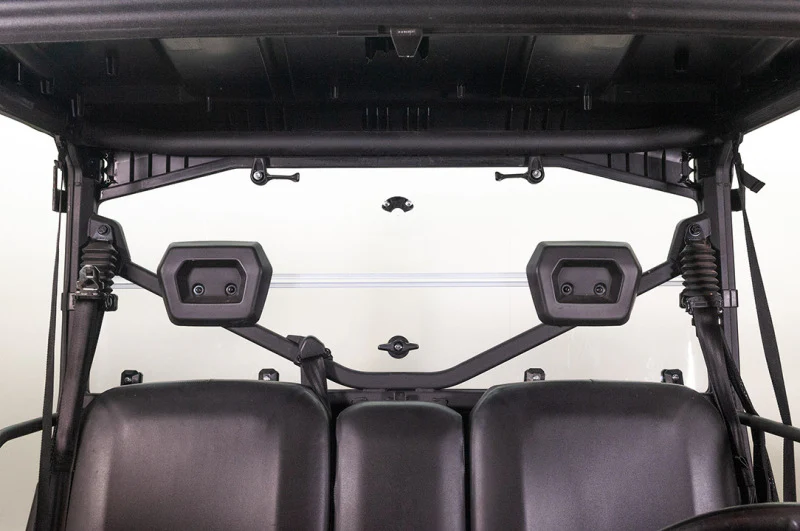Seizmik 13+ Polaris Ranger 900/1000 XP/Crew Rear Windshield Folding Poly Carb - Image 2