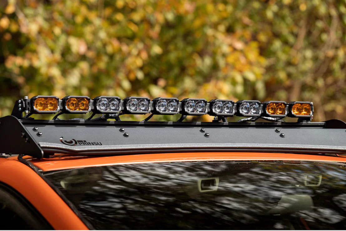Single-Row BangerBar: (10 Pod / 40") (NCS Power - Yellow) - Image 4