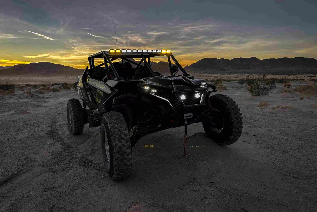 Single-Row BangerBar: (12 Pod / 47") (HXB Power - Yellow) - Image 4