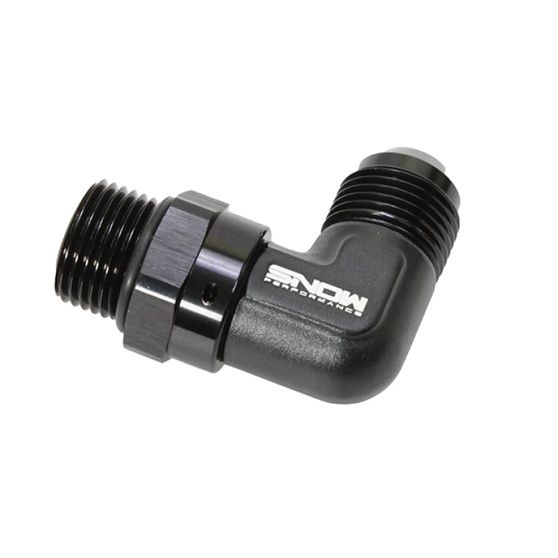 Snow -10 ORB to -10AN 90 Degree Swivel Fitting (Black) - Image 3
