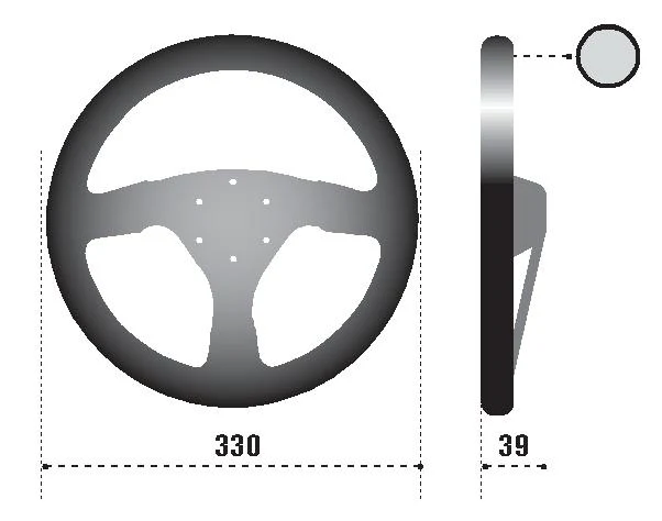 Sparco Steering Wheel 323 Suede Black - Image 2