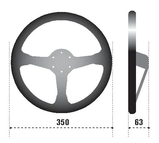 Sparco Steering Wheel 345 Suede Black - Image 2