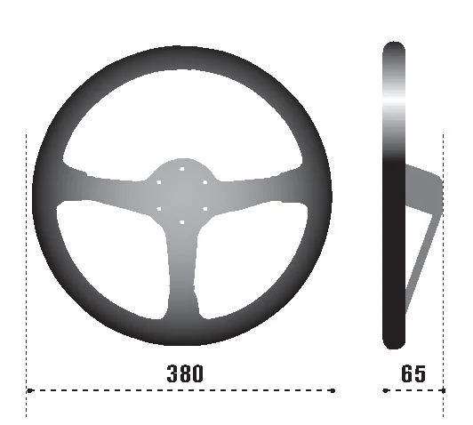 Sparco Steering Wheel 368 Suede Black