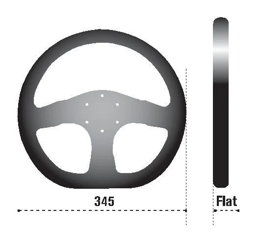 Sparco Steering Wheel P 222 Silver - Image 3