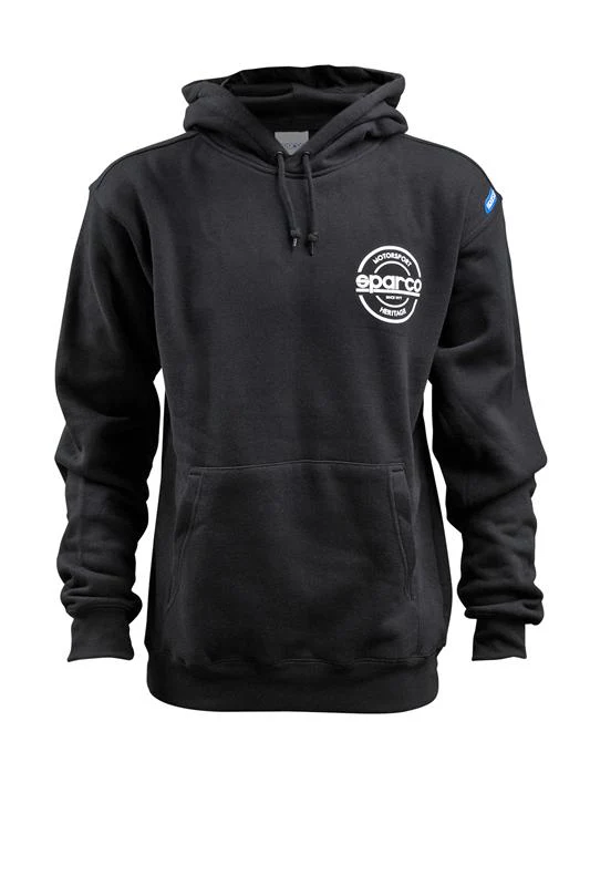 Sparco Sweatshirt Hooded S-Seal Blk Lrg - Image 3