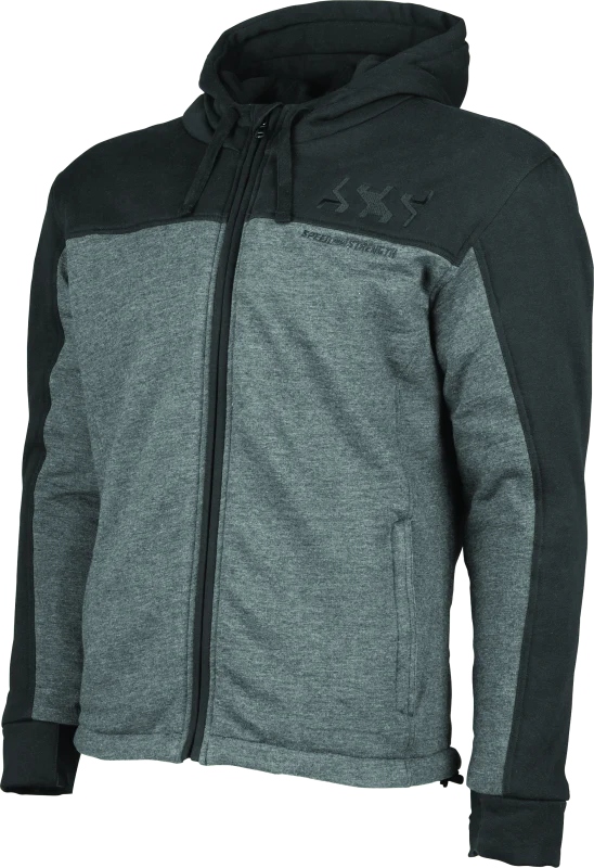 Speed and Strength Hammer Down Armored Hoody Black/Grey - Large