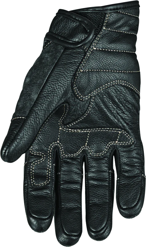 Speed and Strength Rust and Redemption Leather Gloves Black - Small - Image 2