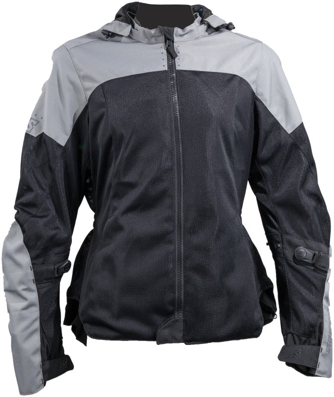 Speed and Strength Starstruck Mesh Jacket Grey/Black Womens - Large - Image 2