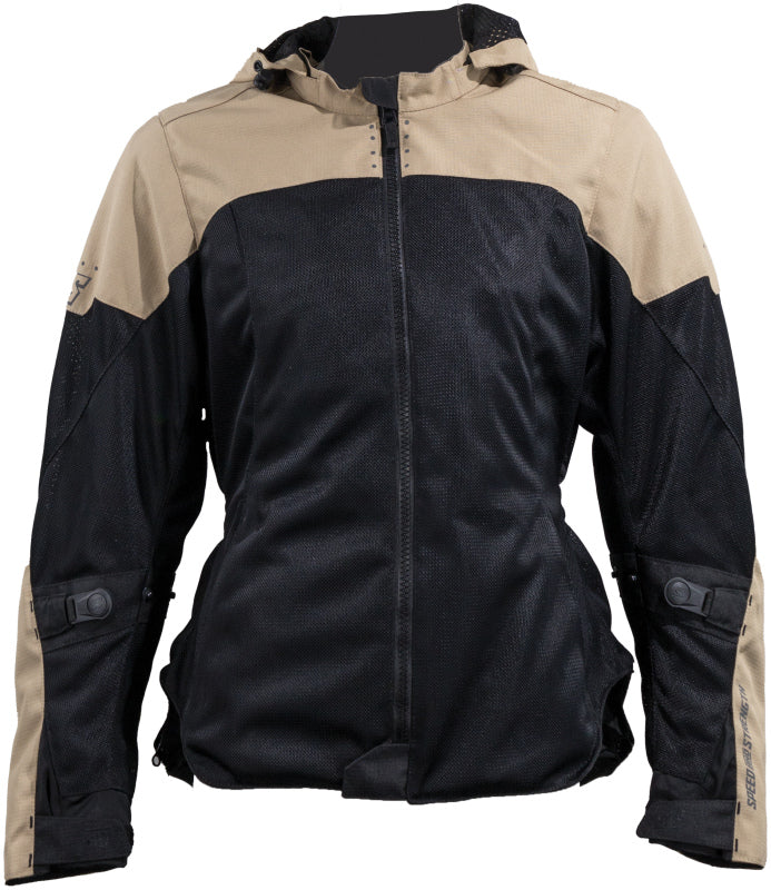 Speed and Strength Starstruck Mesh Jacket Trench Tan/Black Womens - Large - Image 2