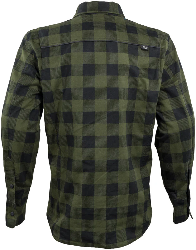 Speed and Strength True Grit Armored Motoshirt Olive/Black - Medium