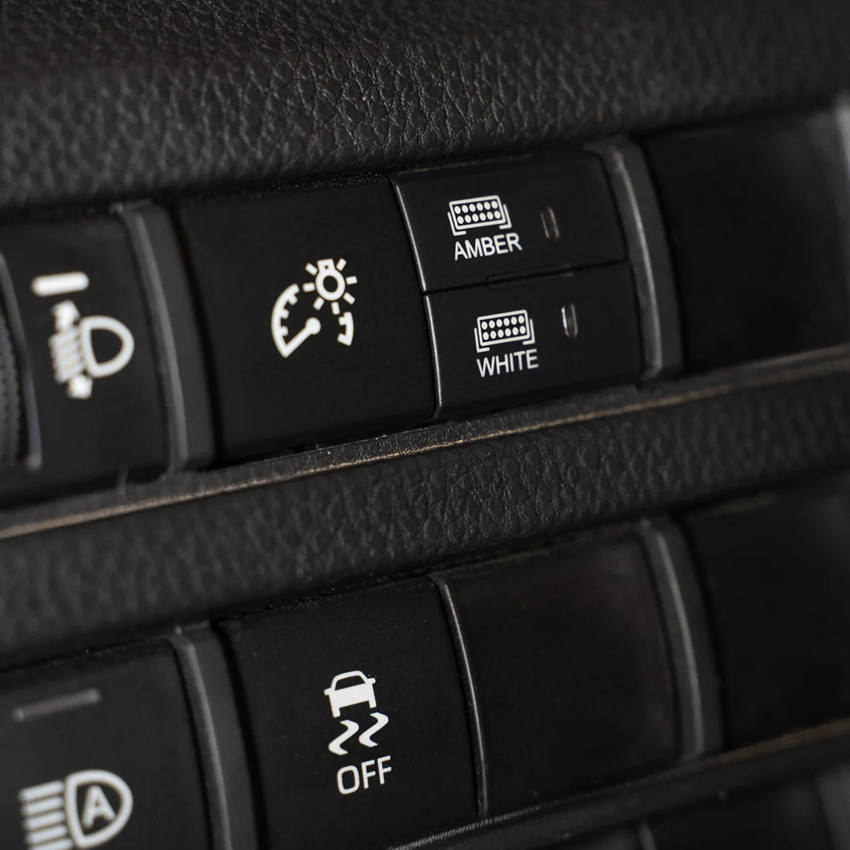 Square Style Dual Function Toyota OEM Style "AMBER & WHITE" Switch - Image 2