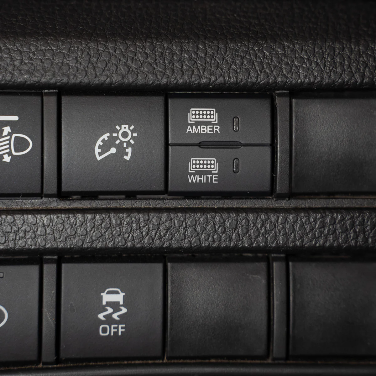 Square Style Dual Function Toyota OEM Style "AMBER & WHITE" Switch - Image 3