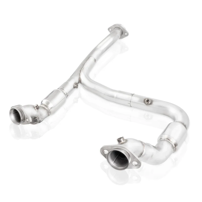 Stainless Works 15-18 F-150 3.5L Downpipe 3in High-Flow Cats Y-Pipe Factory Connection - Image 10