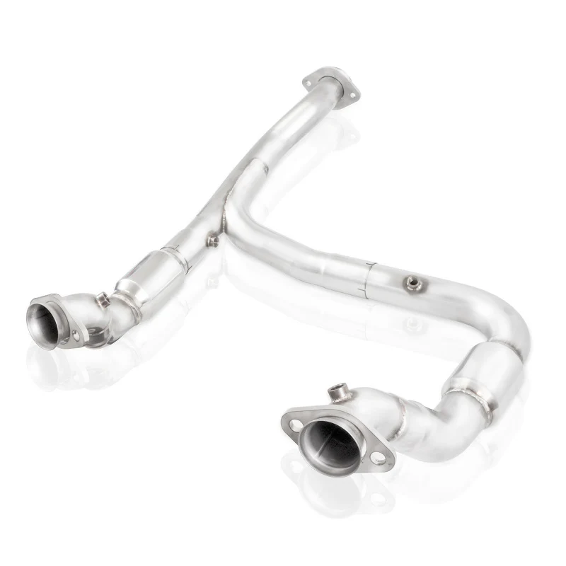 Stainless Works 15-18 F-150 3.5L Downpipe 3in High-Flow Cats Y-Pipe Factory Connection - Image 7