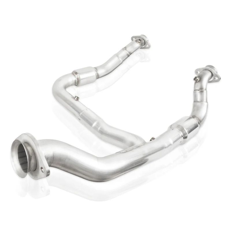 Stainless Works 15-18 F-150 3.5L Downpipe 3in High-Flow Cats Y-Pipe Factory Connection - Image 8