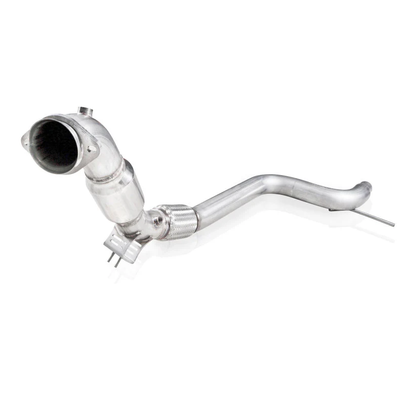 Stainless Works 2015-16 Mustang Downpipe 3in High-Flow Cats Factory Connection - Image 3