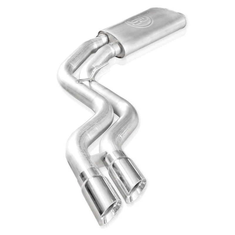 Stainless Works 2015-18 F-150 Exhaust X-Pipe Resonator Muffler Exits In Front Of Passenger Rear Tire - Image 2