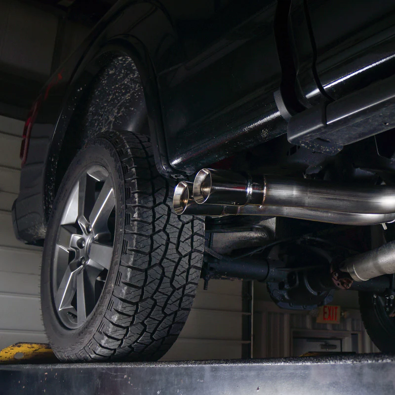 Stainless Works 2015-18 F-150 Exhaust X-Pipe Resonator Muffler Exits In Front Of Passenger Rear Tire - Image 4