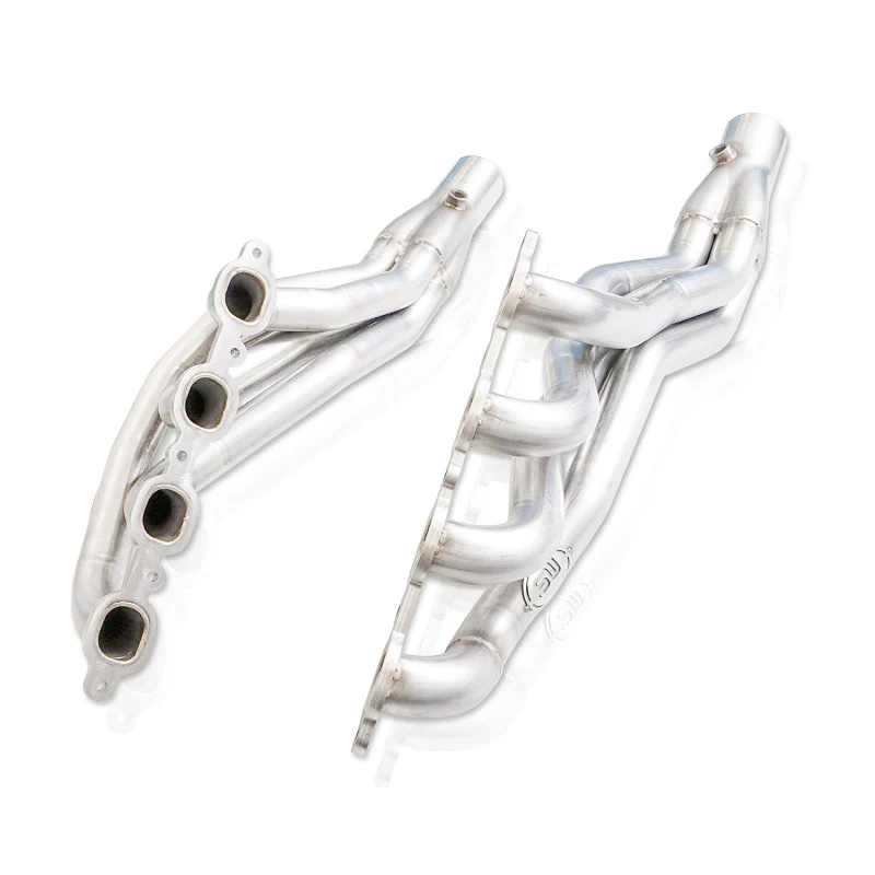 Stainless Works 2019+ Chevrolet Silverado 5.3/6.2 Catted Headers 1-7/8in Primaries 3in Leads X-Pipe - Image 14
