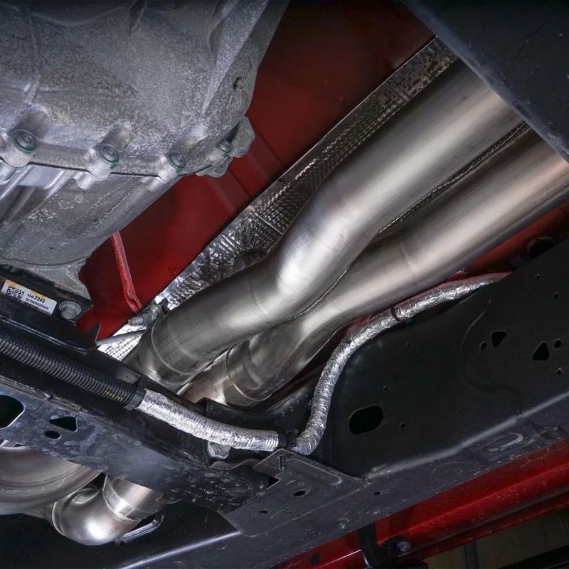Stainless Works 2019+ Chevrolet Silverado 5.3/6.2 Catted Headers 1-7/8in Primaries 3in Leads X-Pipe - Image 3