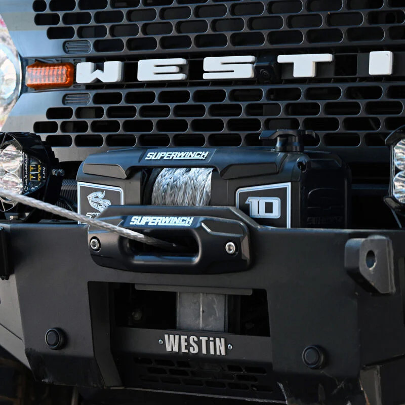 Superwinch 10000 LBS 12V DC 3/8in x 54ft Synthetic Rope Scorpion 10000SR Winch - Black Powdercoat - Image 12