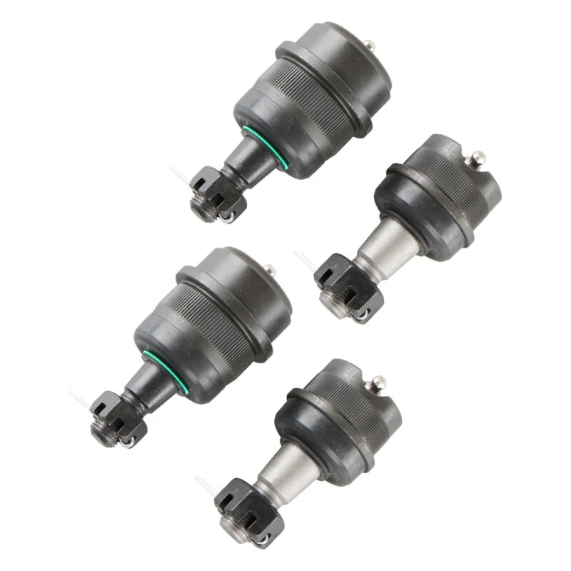 Synergy Jeep TJ/LJ/XJ/YJ/ZJ HD Knurled Front Ball Joint Set Dana 30/44 (w/2 Uppers + 2 Lowers)