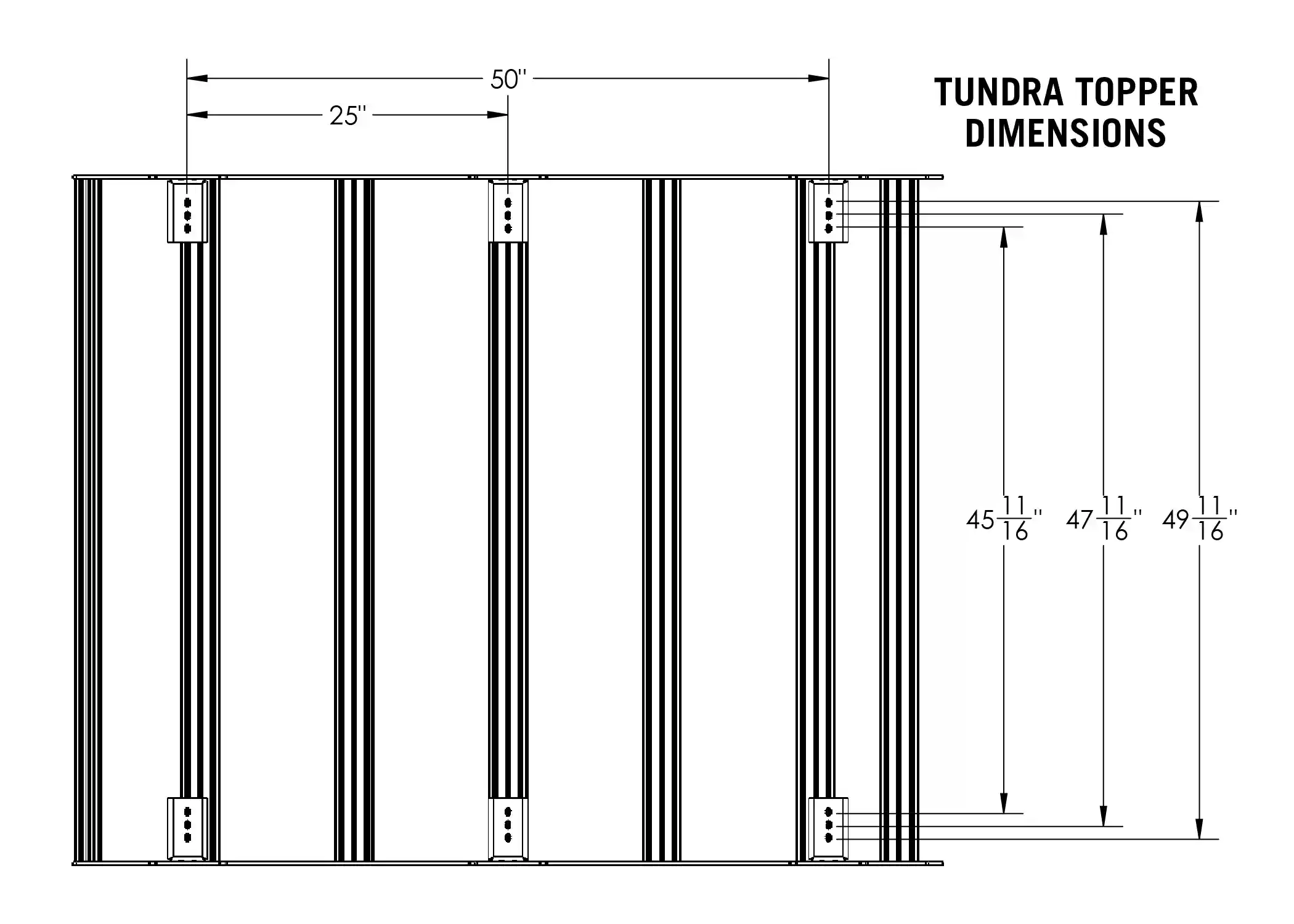Toyota Tundra Bed Rack - DRIFTR Topper Add-on - Image 3